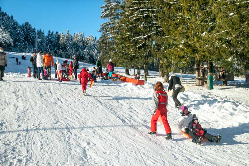 Pistes de luge de la Praille - Haut-Bugey Agglomération